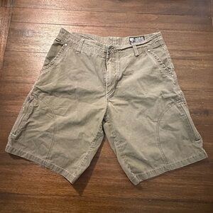 Kuhl Renegade Shorts Outdoor Hiking Olive Green Men's Size 34 x 11